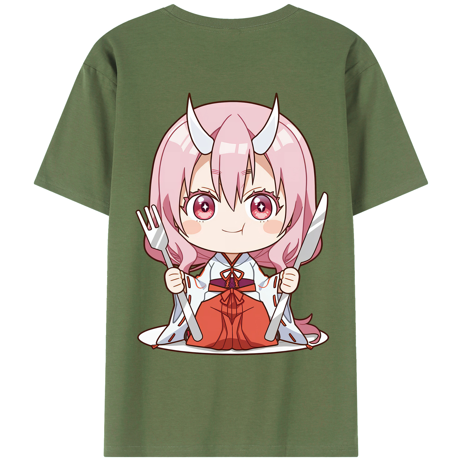 （画像用） 転スラ Regarding Reincarnated to Slime 綿100％ メンズ半袖Tシャツ（バックプリント） 通気性